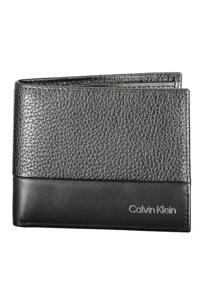 Calvin Klein Sleek Black Leather Rfid Wallet