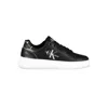 CALVIN KLEIN BLACK LEATHER WOMEN SNEAKER