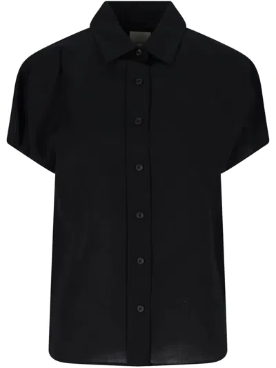 Calvin Klein Black Linen Short Sleeve Shirt