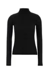 Calvin Klein Top Slim With A Turtle Neck In Black