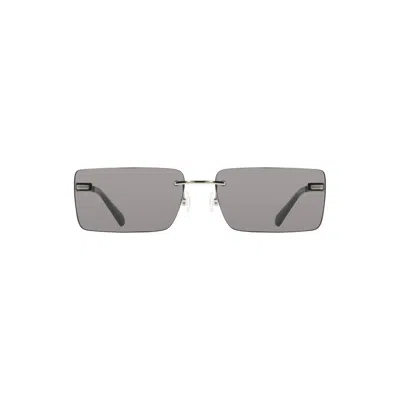 Calvin Klein Black Metal Women Sunglass