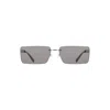 Calvin Klein Black Metal Women Sunglass In Gray