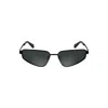 Calvin Klein Black Metal Women Sunglass In Black