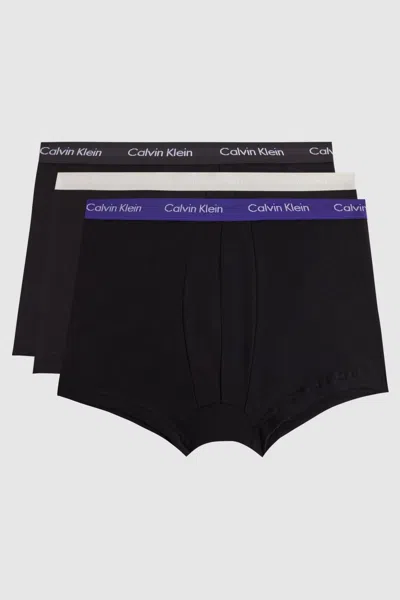 Calvin Klein Black Multi Underwear Trunks 3 Pack