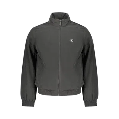 Calvin Klein Black Poliammide Men's Jacket In Multi