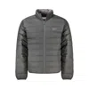 Calvin Klein Black Polyamide Men Jacket In Gray