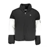 Calvin Klein Black Polyester Jacket In Black