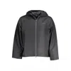 Calvin Klein Black Polyester Jacket In Black