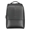 Calvin Klein Black Polyester Men Men's Backpack In Black