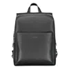 Calvin Klein Black Polyester Men Men's Backpack In Black