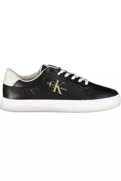 CALVIN KLEIN CALVIN KLEIN BLACK POLYESTER MEN MEN'S SNEAKER