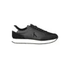 Calvin Klein Black Polyester Men Sneaker In Black