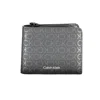 Calvin Klein Black Polyester Men's Wallet In Black