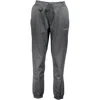 Calvin Klein Black Polyester Pant In Gray