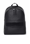 Calvin Klein Black Polyester Polyurethane Backpack In Black