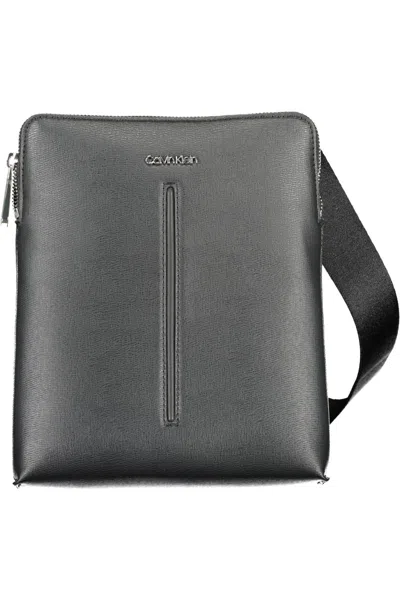 Calvin Klein Black Polyester Shoulder Bag In Brown