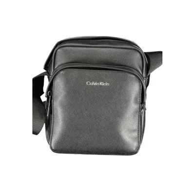 Calvin Klein Black Polyester Shoulder Men's Bag