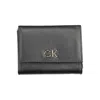 Calvin Klein Sleek Black Polyethylene Wallet With Rfid Lock In Black