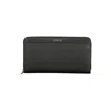 Calvin Klein Sleek Designer Three-compartment Wallet In Black