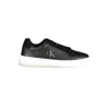 Calvin Klein Sleek Black Sports Sneakers With Eco-friendly Touch In Black