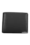 Calvin Klein Sleek Black Rfid-secure Wallet With Coin Purse