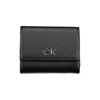 Calvin Klein Sleek Black Polyethylene Wallet With Rfid Lock In Black