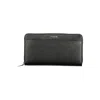 Calvin Klein Sleek Designer Three-compartment Wallet In Black