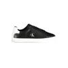 Calvin Klein Black Polyurethane Womens Sneaker In Black