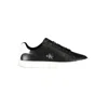 Calvin Klein Black Polyurethane Womens Sneaker In Multi