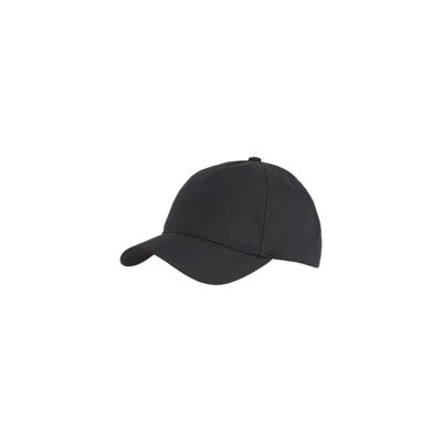 Calvin Klein Black Recycled Polyester Caps Baseball Hat In Gold