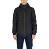 Calvin Klein Black Recycled Polyester Men's Jacket In Black