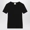 Calvin Klein Logo Embroidered Ribbed T-shirt