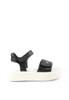 Calvin Klein Black Sandals For Girl In Black