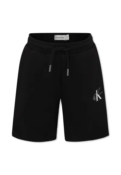 CALVIN KLEIN BLACK SHORTS FOR KIDS WITH LOGO