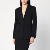 Calvin Klein Single Breasted Jacket Notched Lapels In Black