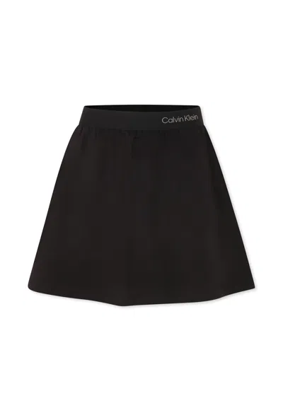 Calvin Klein Kids' Black Skirt For Girl With Logo