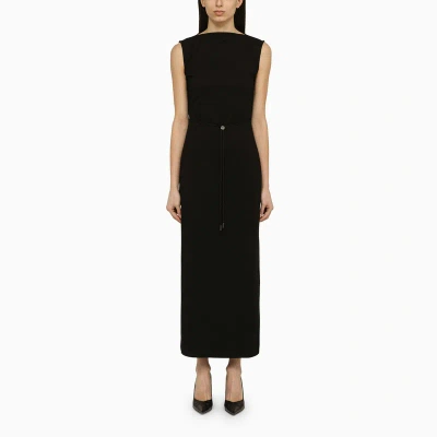 Calvin Klein | Black Sleeveless Dress With Belt