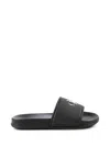 Calvin Klein Black Slippers For Kids With Logo