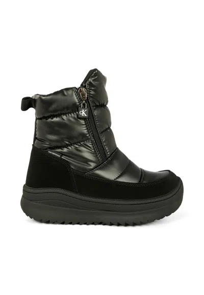 CALVIN KLEIN BLACK SNOW BOOTS FOR KIDS