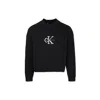 Calvin Klein Black Sweater For Girl With Logo In Black