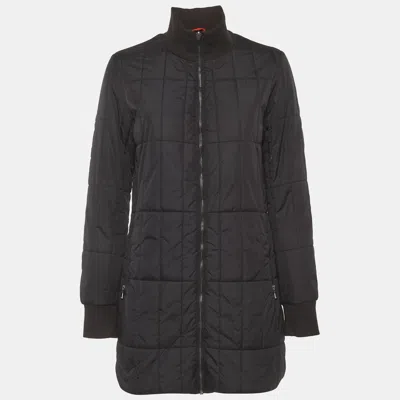 Pre-owned Calvin Klein Black Synthetic Quilted Puffer Jacket M
