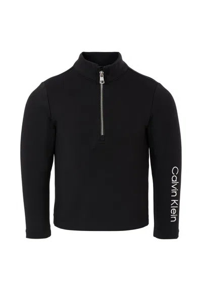 Calvin Klein Kids' Black T-shirt For Girl With Logo