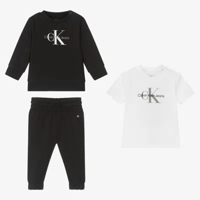 Calvin Klein Babies' Black Tracksuit Gift Set