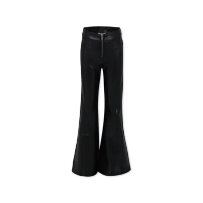 Calvin Klein Kids' Black Trousers For Girl With Logo