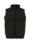 Calvin Klein Black Vest For Kids With Logo In Black
