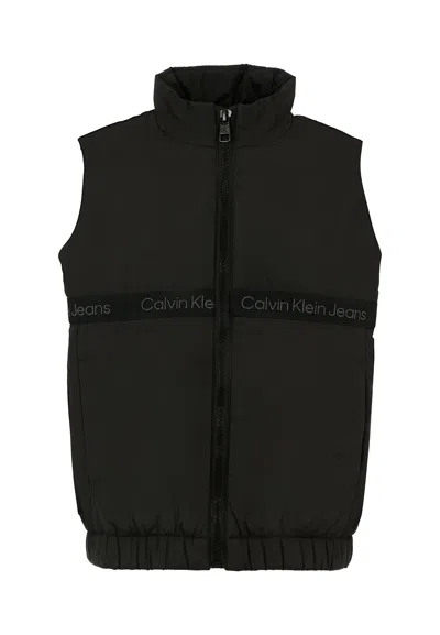 Calvin Klein Black Vest For Kids With Logo