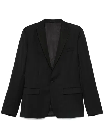Calvin Klein Black Wool Regular Jacket
