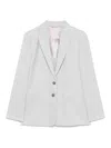 Calvin Klein Melange Flannel Blazer Clothing In Grey