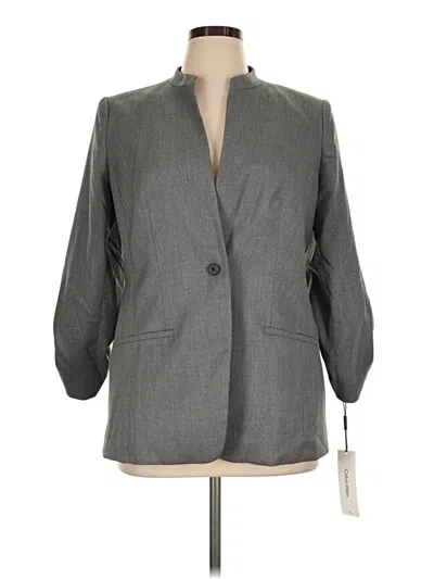 Calvin Klein Blazer Jacket In Gray