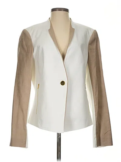 Pre-owned Calvin Klein Blazer Jacket In Ivory